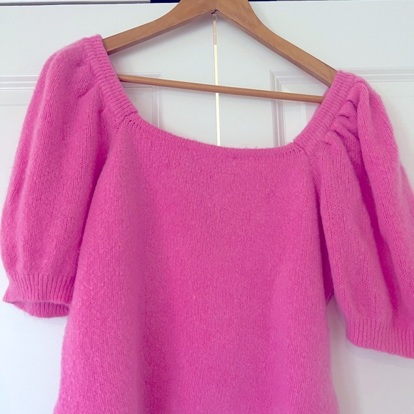 Short sleeved puffy sleeved sweater- English Factory - Picture 2 of 6